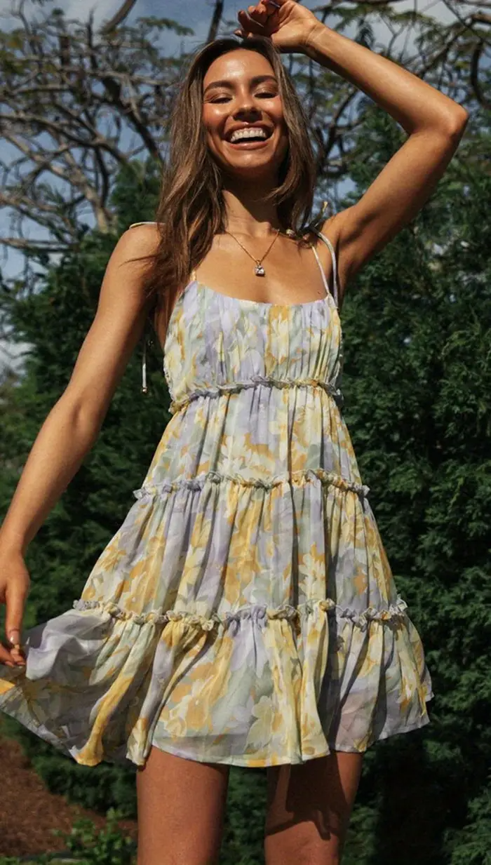Floral Off the Shoulder Midi Dress