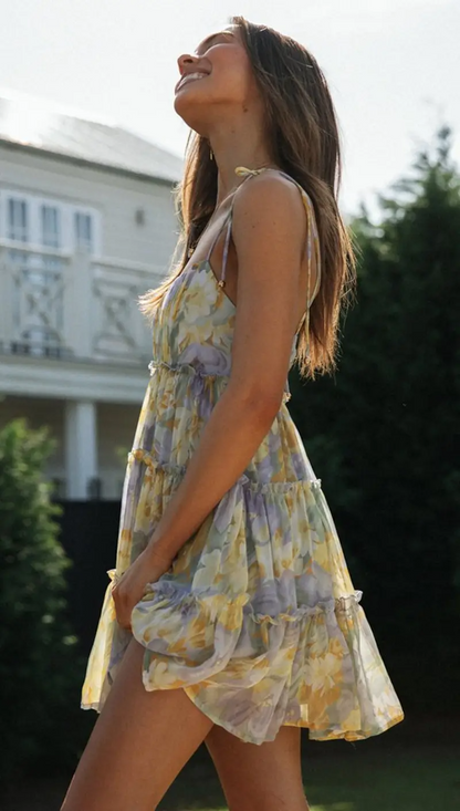 Floral Off the Shoulder Midi Dress
