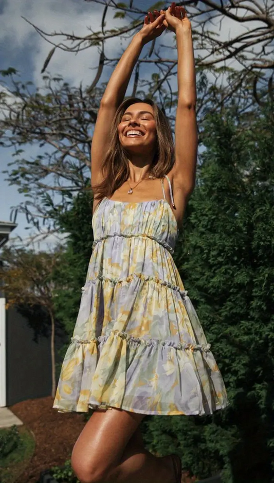 Floral Off the Shoulder Midi Dress