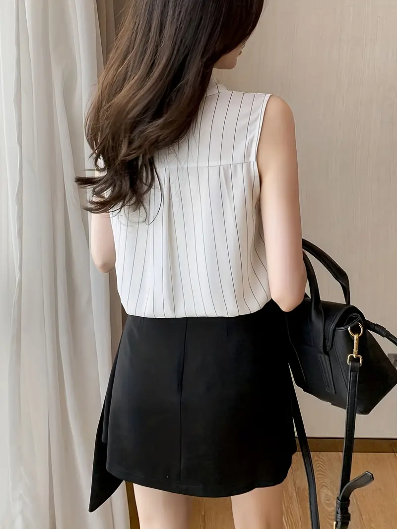 Sleeveless Straight Shirt