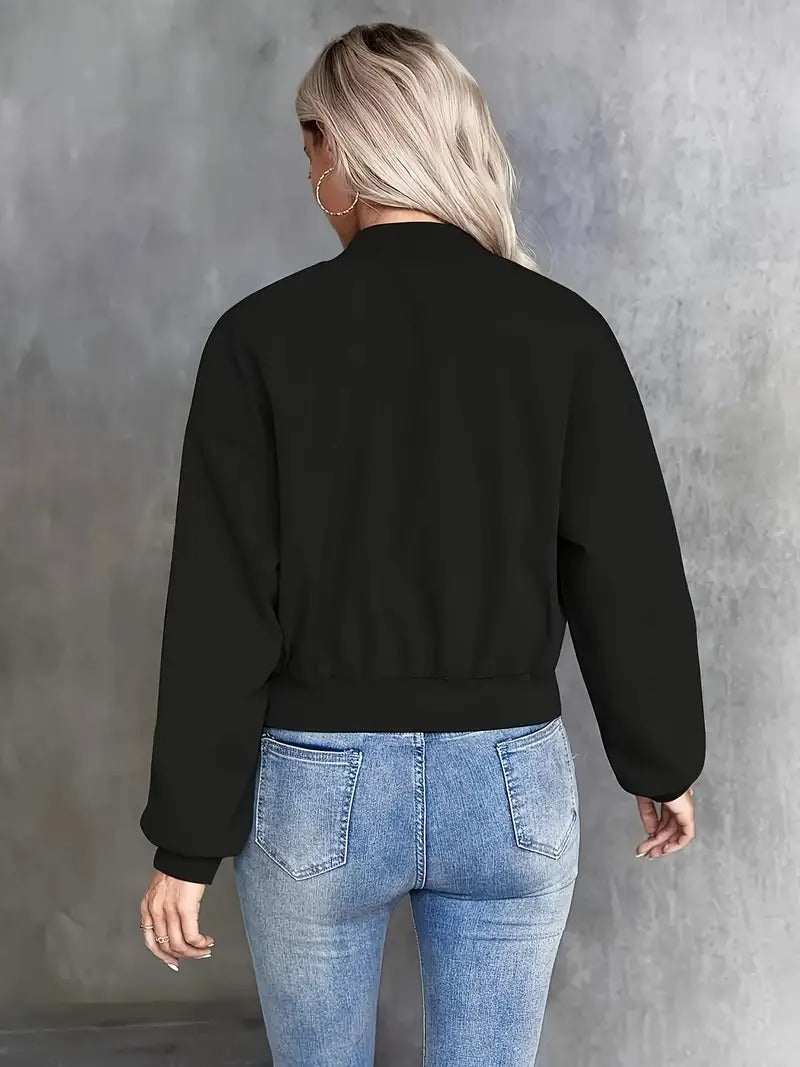 Zipper Bomber Jacket