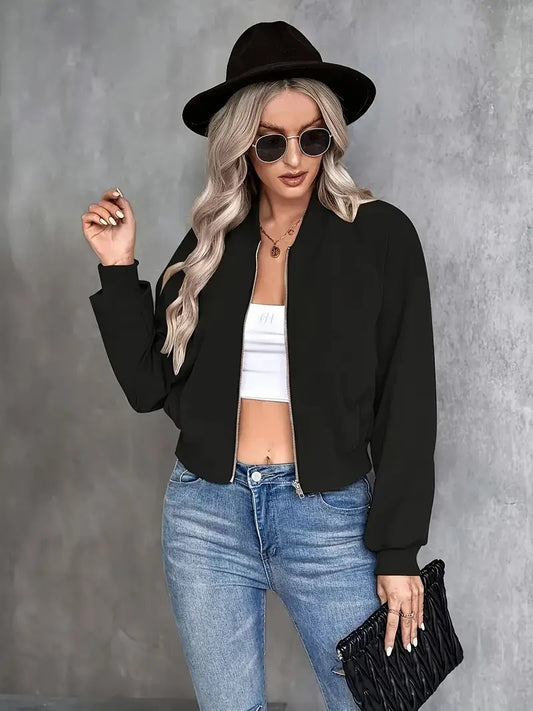 Zipper Bomber Jacket